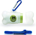 Pogi’s Poop Bag Dispenser with Metal Carabiner Clip, Includes 15 Leak-Proof Dog Poop Bags