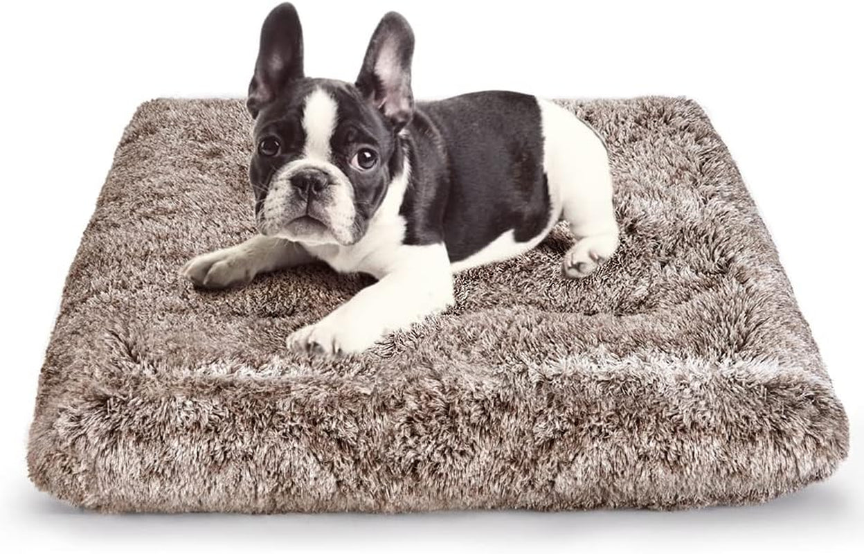 Soft Fluffy Anti-Slip Kennel Pad - Comfy Crate Mat for Small Dogs and Puppies