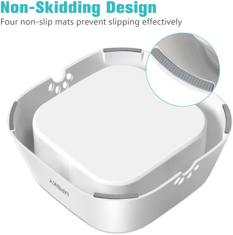 UPSKY Dog Water Bowl 35Oz: No-Spill, No-Drip Slow Feeder, Non-Slip for Dogs and Cats