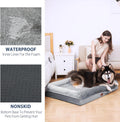 XL Orthopedic Dog Bed: Waterproof, Washable, Grey, Ideal for Large Dogs