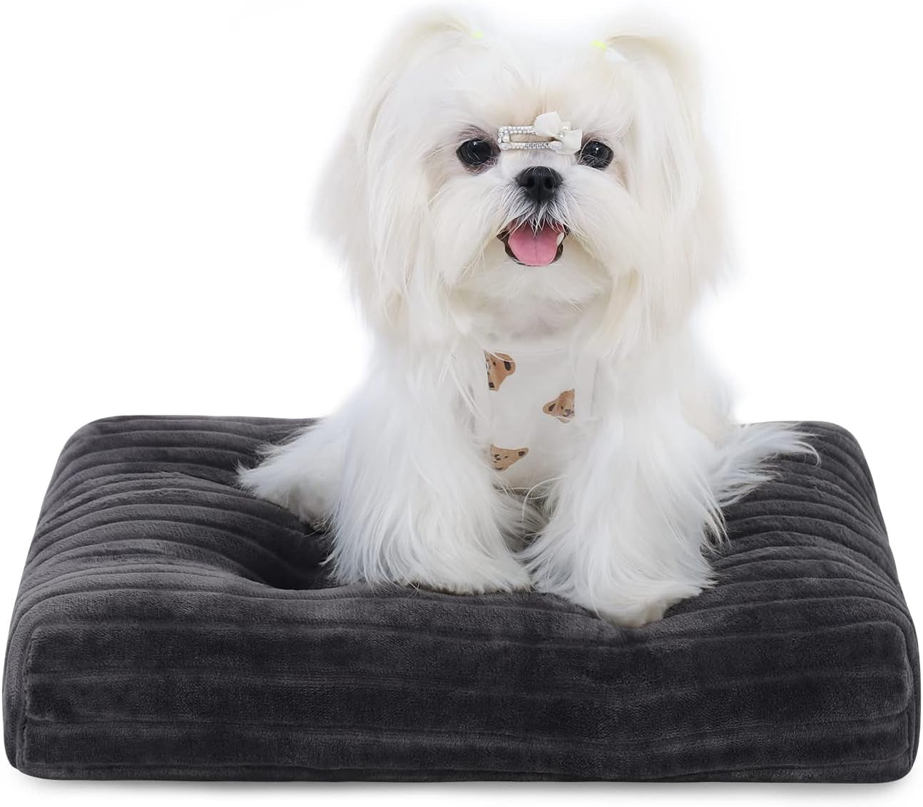 Large Deluxe Washable Dog Crate Bed - Thick Flannel, Anti-Slip, Fluffy Comfort, Various Sizes