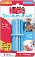 KONG Puppy Teething Stick, Soft Rubber Teething Toy with Ridges, Ideal for Teeth Cleaning & Chewing, Snack & Treat Compatible