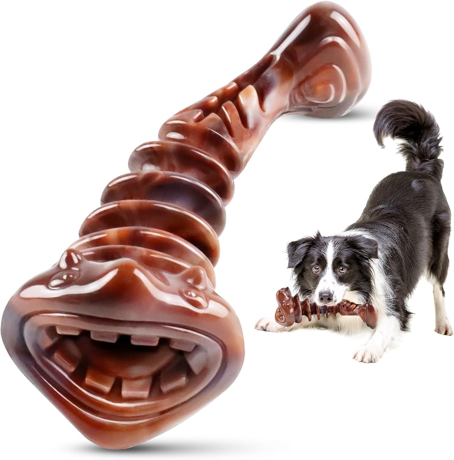 Indestructible Dog Chew Toys: Tough, Durable for All Sizes, Squeaky, for Aggressive Chewers