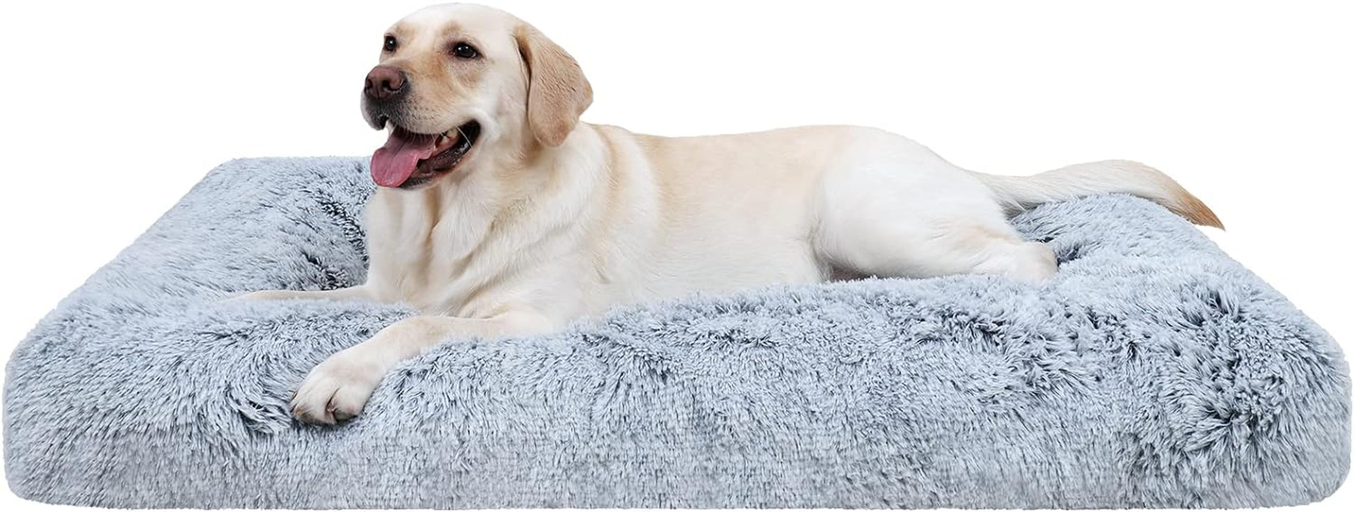 Orthopedic Dog Bed - Large, Washable Cover, Waterproof, Non-Slip, 35x23 Inches, Dark Grey