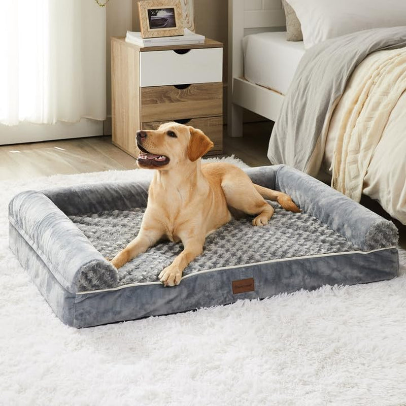 BFPETHOME Orthopedic Dog Bed, Large, Waterproof, Removable Washable Cover