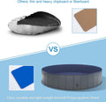 Niubya Foldable Dog Pool, Hard Plastic, Collapsible, 64x12