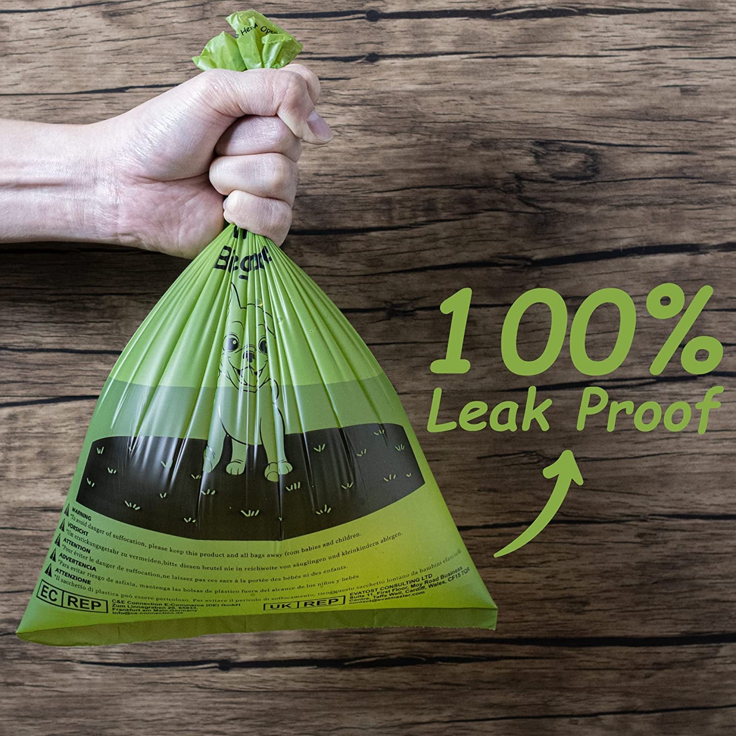 Greener Walker Poop Bags - Extra Thick & Strong Dog Waste Bags, 100% Leak-Proof, Eco-Friendly