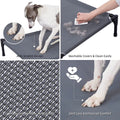 Elevated Outdoor Dog Cot, Waterproof, Breathable Teslin Mesh, Non-Slip, 42