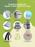 Dog Travel Organizer Backpack: Airline Approved, 25L with Food Containers & Foldable Bowls