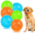 2-in-1 Interactive Dog Balls – 2.5” Squeaky Chew & Teething Toys, Dental Training for Small Dogs, 5-Pack