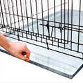 KOPEKS Heavy-Duty Galvanized Metal Tray for Dog Crates – Leak, Rust, and Chew-Proof Durable Tray