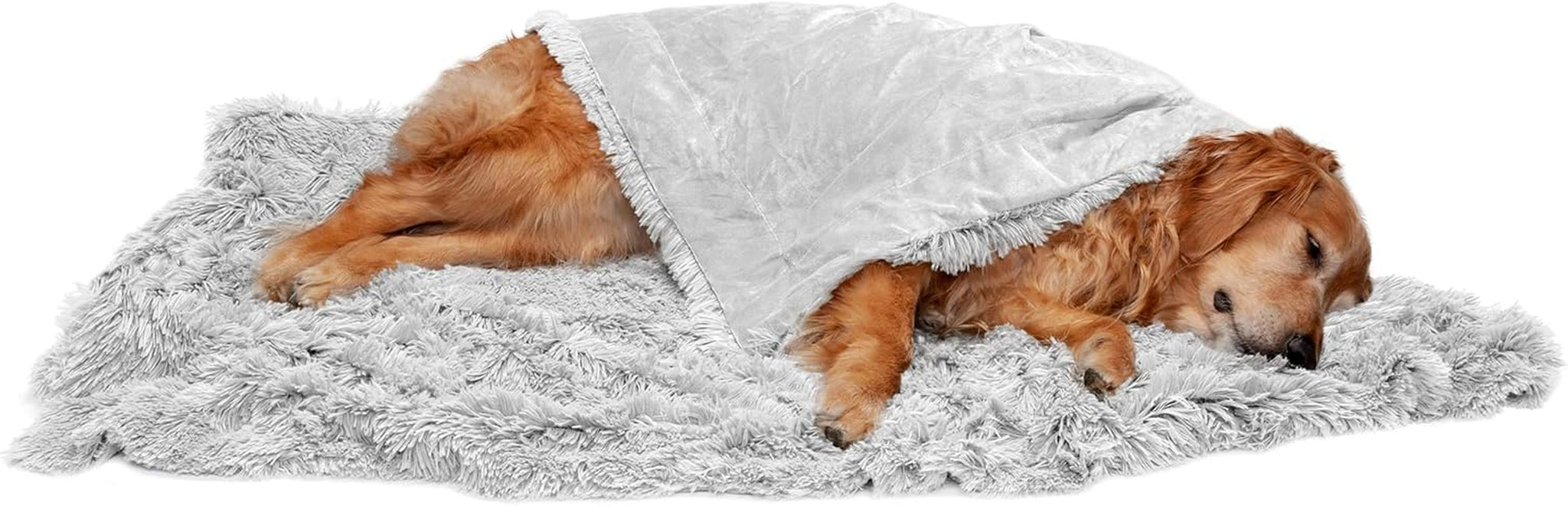 Waterproof Throw Blanket for Dogs - Extra Large Plush Faux Fur & Velvet Dog Blanket, Washable & Calming