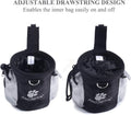 Dog Treat Bag with 3-Cup Capacity, Training Pouch with Waistband - Black