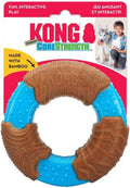 KONG Corestrength Bamboo Ring – Durable Dental Chew Toy, Enrichment Toy with Raised Nubs for Teeth & Gum Cleaning