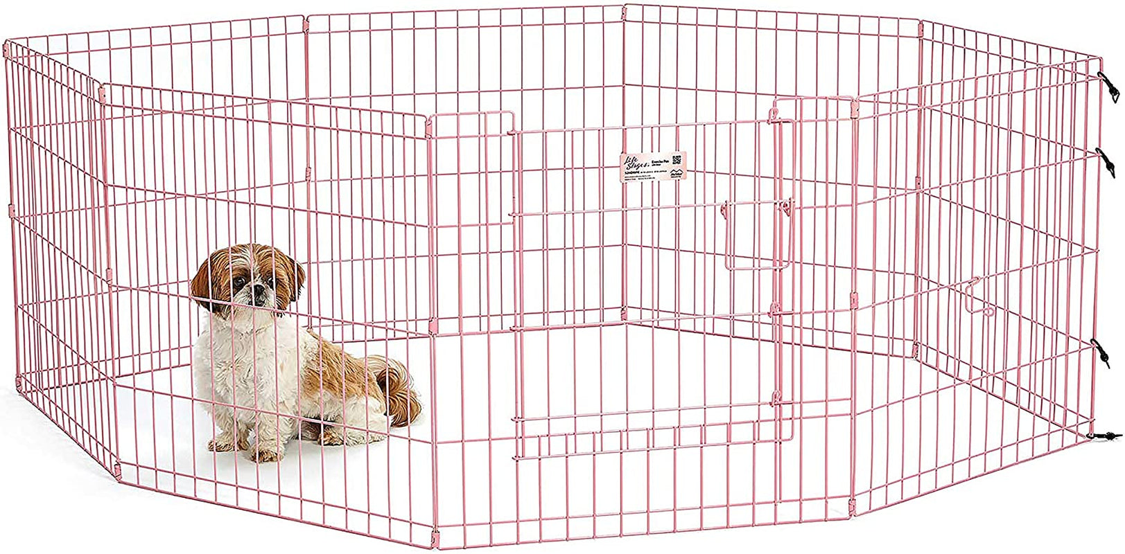 Midwest Foldable Metal Dog Exercise Pen – Portable Pet Playpen, Durable & Secure Outdoor/Indoor Dog Exercise Enclosure