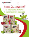 Eco-Friendly Compostable Dog Poop Bags - Unscented, Leak-Proof, Home Compostable Cornstarch Based