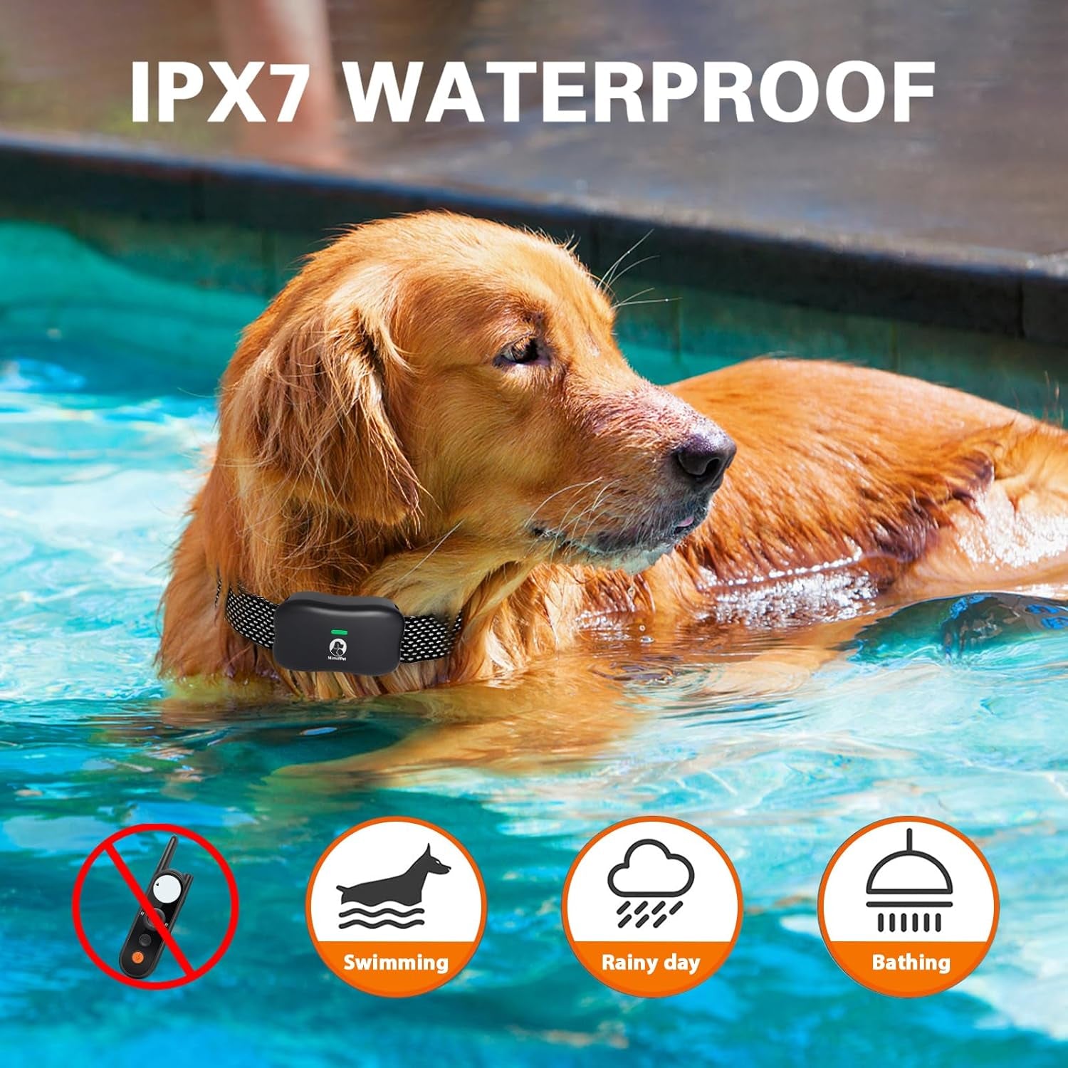 Wireless Electric Dog Fence for 2 Dogs - Up to 3,500ft Range, Waterproof Rechargeable Collar