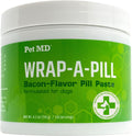 Pet MD Wrap a Pill – Peanut Butter Flavored Pill Paste for Dogs, Easy-to-Use Paste to Hide Pills and Medications