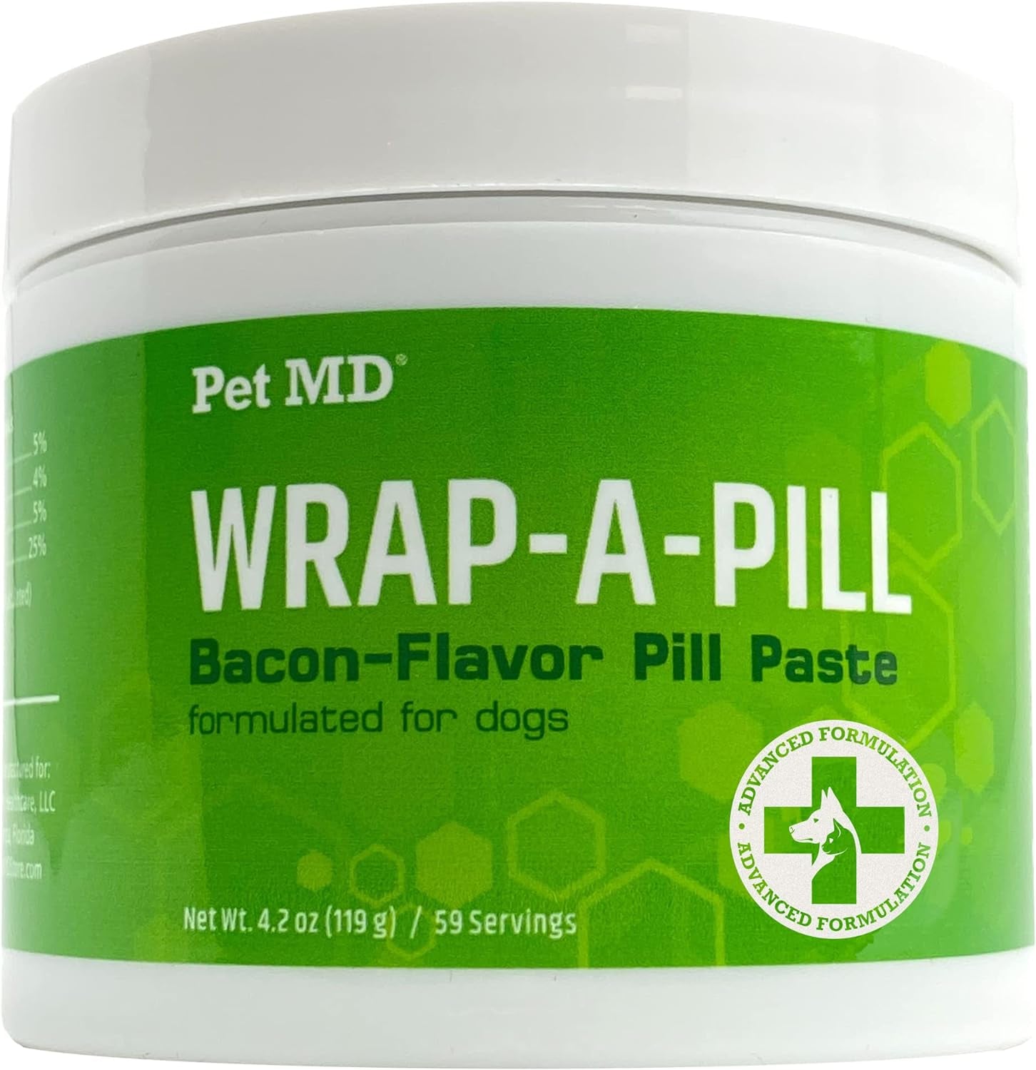 Pet MD Wrap a Pill – Peanut Butter Flavored Pill Paste for Dogs, Easy-to-Use Paste to Hide Pills and Medications