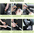 Dog Car Seat - Soft Booster Seat with Storage Pockets, Detachable & Washable Travel Bed, Clip-On Seat Belt