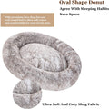 Coohom Oval Donut Cuddler Dog Bed 36