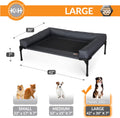 K&H Pet Products Bolster Dog Cot - Cooling, Elevated Bed with Removable Bolsters, Large 30