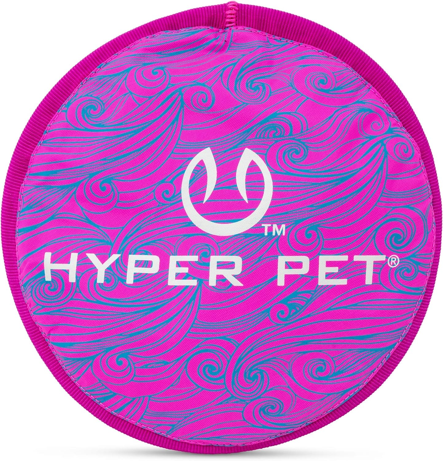 Hyper Pet Flippy Flopper 9" Flying Disc: Floats in Water, Safe on Teeth, 2-Pack, Assorted Colors