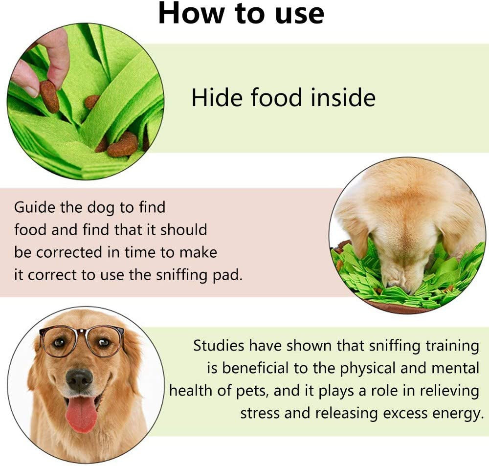 Pet Snuffle Mat: Interactive Foraging Skills Game for All Dogs, Indoor/Outdoor Stress Relief