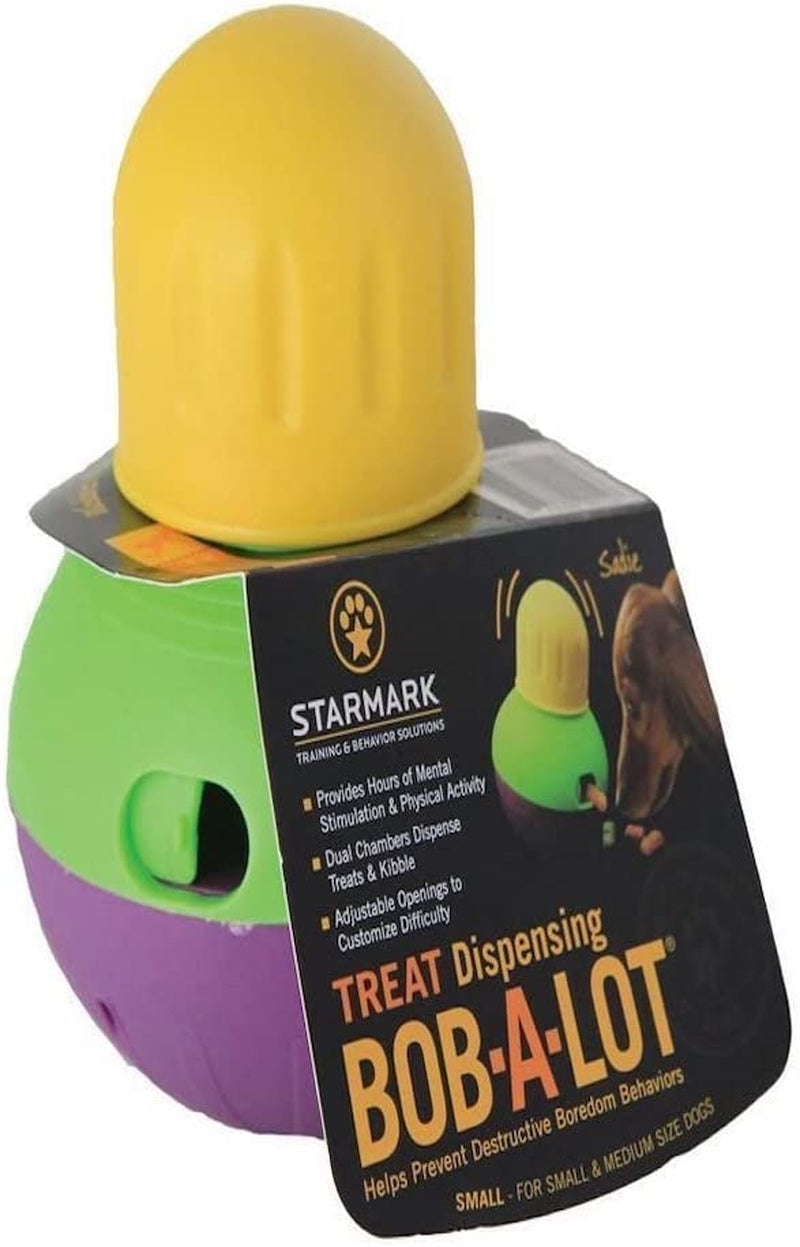 Starmark Treat Dispensing Bob-A-Lot Dog Toy: Suitable for All Breed Sizes