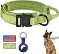 DAGANXI Tactical Dog Collar - Adjustable Military Training Collar with Handle and Metal Buckle for Medium/Large Dogs