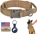 DAGANXI Tactical Dog Collar - Adjustable Military Training Collar with Handle and Metal Buckle for Medium/Large Dogs