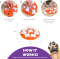 Outward Hound Nina Ottosson Dog Smart Puzzle: Interactive Treat Puzzle, Beginner, Orange