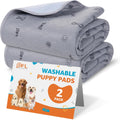 Washable Puppy Pads – Absorbent, Reusable Non-Slip Dog Pee Pads with Bone Print
