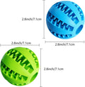 2-Pack Interactive Dog Treat Toy Ball: Tooth Cleaning, 2.8