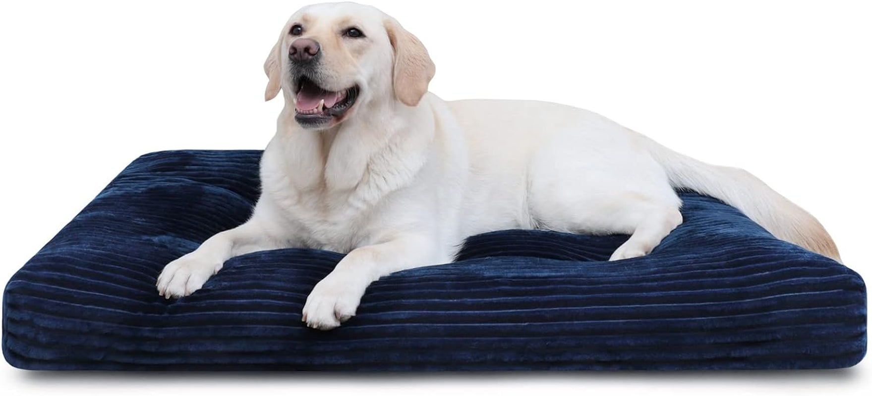 Large Deluxe Washable Dog Crate Bed - Thick Flannel, Anti-Slip, Fluffy Comfort, Various Sizes