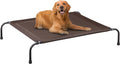 PRAISUN XL Outdoor Elevated Dog Cot with Mesh, Cooling, Portable - Dark Gray