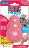 KONG Puppy Teething Chew Toy, Stuffable, Pink - Small Puppies