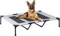 PRAISUN Large Outdoor Dog Bed - Elevated, Cooling, Portable with Oxford & Textilene Mesh