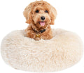 Small Calming Dog Bed - Anti-Anxiety, Washable, Fluffy, Waterproof, Anti-Slip Base