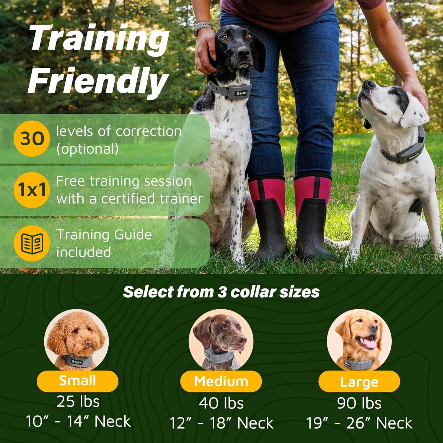 GPS Dog Fence – App-Based Wireless Dog Collar with Long Battery Life, Accurate & Reliable Virtual GPS Fence System