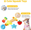 Dog Puppy 23-Pack Toys: Includes Chew, Squeak, Tug of War, and Treat Dispenser for Cleaning Teeth