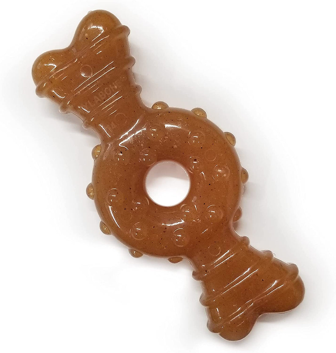 Nylabone Puppy Ring Bone Chew Toy - Chicken Flavor Teething Toy for Small Puppies, Petite Size