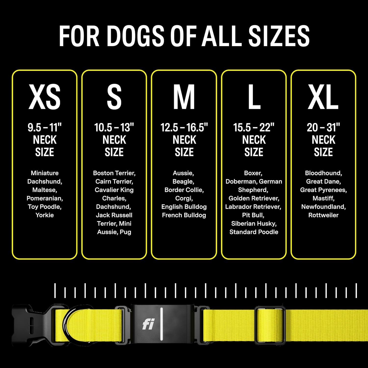 Smart Dog Collar – GPS Dog Tracker & Activity Monitor with Escape Alerts, Waterproof LED Light, Nationwide Coverage, 1-Year Free Membership